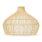 lse - Anais Large Twist Sphere Eco Friendly Natural Rattan Pendant Shade - Luminosity Designs Ltd