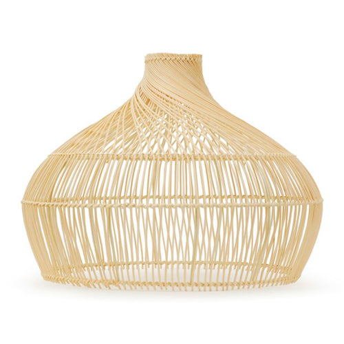 lse - Anais Large Twist Sphere Eco Friendly Natural Rattan Pendant Shade - Luminosity Designs Ltd