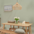 lse - Anais Large Twist Sphere Eco Friendly Natural Rattan Pendant Shade - Luminosity Designs Ltd