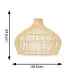 lse - Anais Large Twist Sphere Eco Friendly Natural Rattan Pendant Shade - Luminosity Designs Ltd
