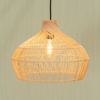 lse - Anais Large Twist Sphere Eco Friendly Natural Rattan Pendant Shade - Luminosity Designs Ltd