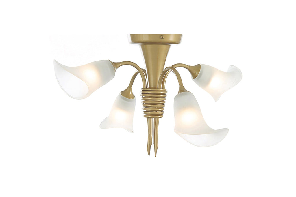 Diyas - Ancona Semi Flush Ceiling Light - Luminosity Designs Ltd