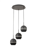 Diyas - Andrea 3 Light Round Pendant - Luminosity Designs Ltd