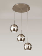 Diyas - Andrea 3 Light Round Pendant - Luminosity Designs Ltd