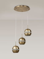Diyas - Andrea 3 Light Round Pendant - Luminosity Designs Ltd