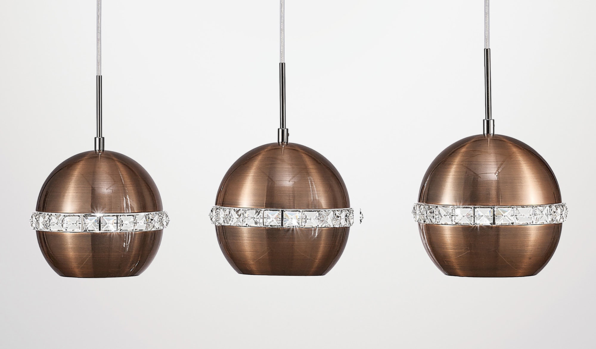 Diyas - Andrea Pendant 3 Light Bar - Luminosity Designs Ltd