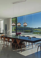 Diyas - Andrea Pendant 3 Light Bar - Luminosity Designs Ltd