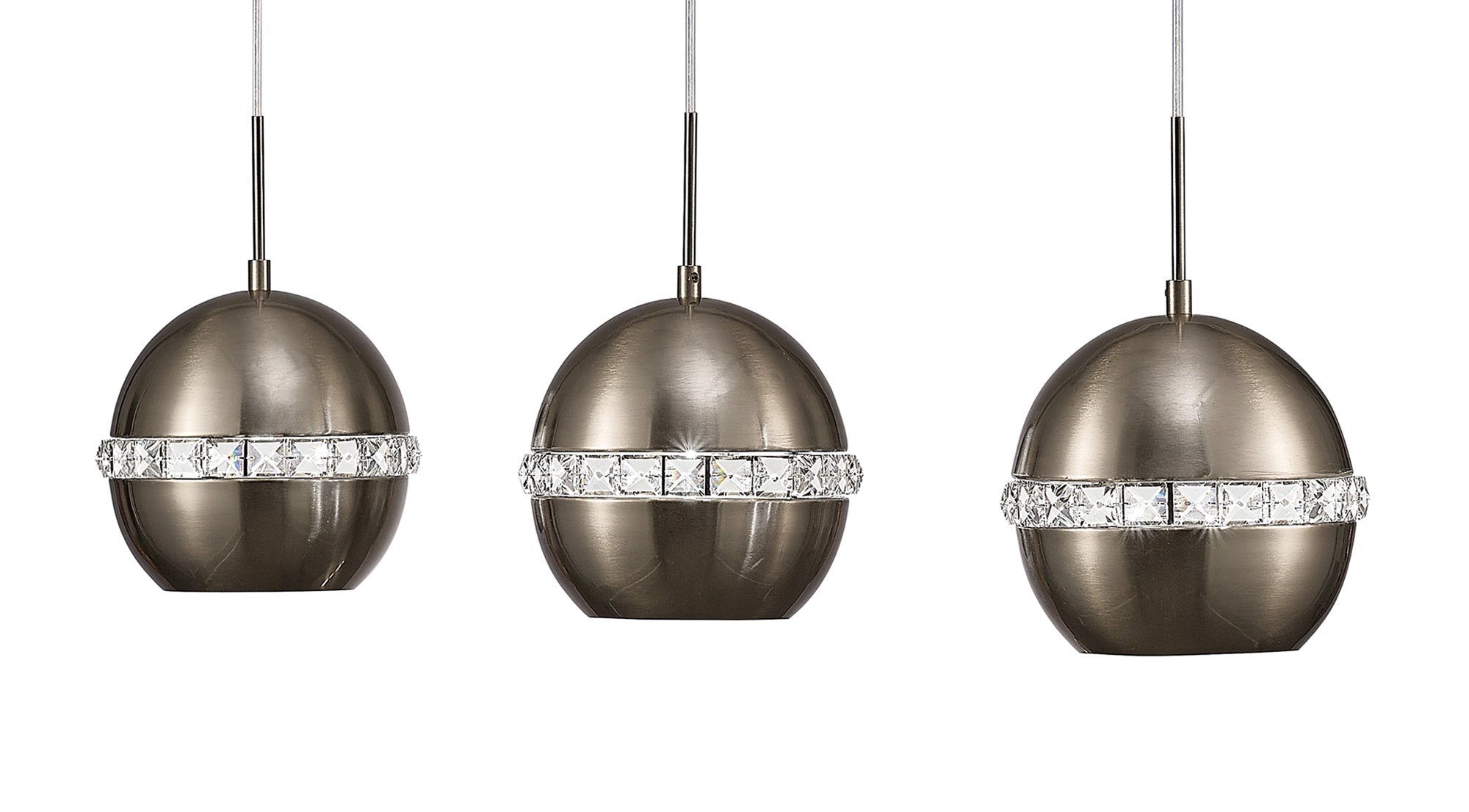 Diyas - Andrea Pendant 3 Light Bar - Luminosity Designs Ltd