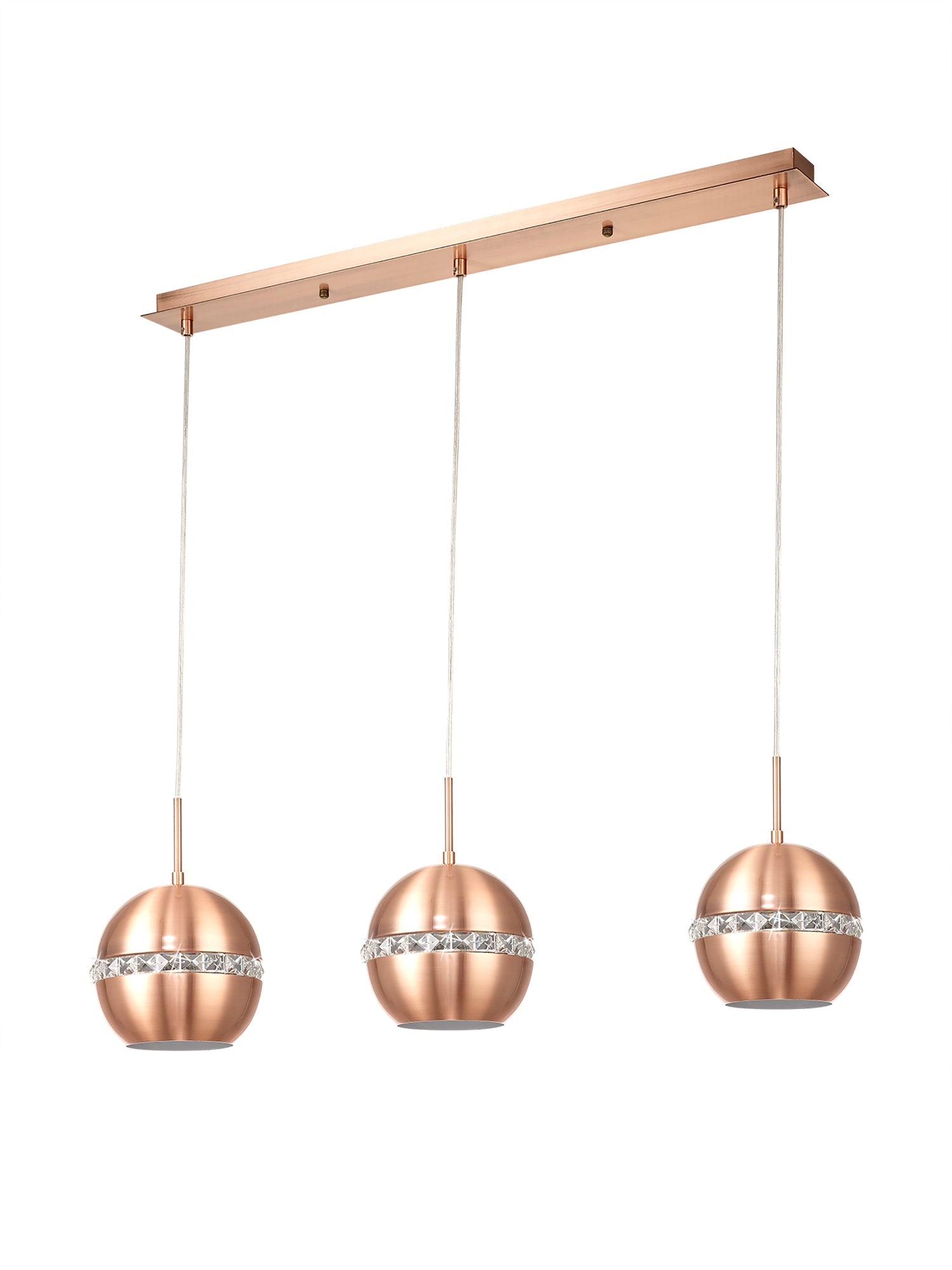 Diyas - Andrea Pendant 3 Light Bar - Luminosity Designs Ltd