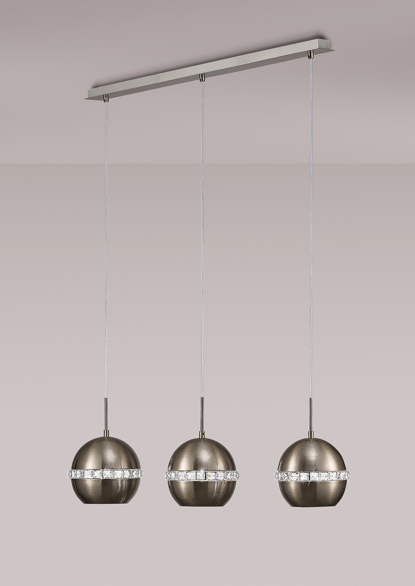 Diyas - Andrea Pendant 3 Light Bar - Luminosity Designs Ltd