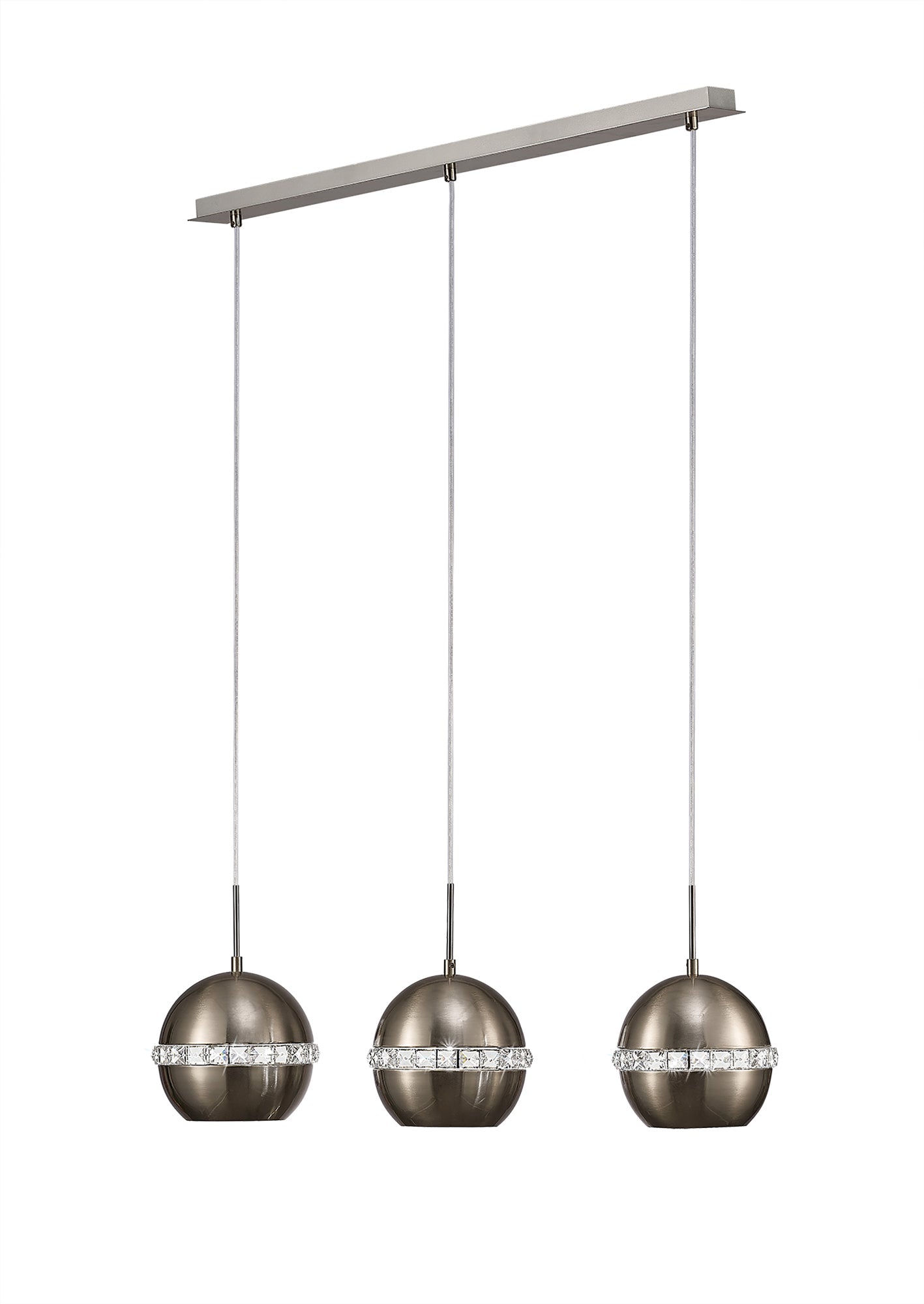 Diyas - Andrea Pendant 3 Light Bar - Luminosity Designs Ltd