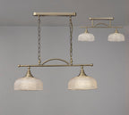 Luminosity Designs - Antique Brass Sledmere 2 Light Bar (Converts to Semi Flush) 2x E27 - Luminosity Designs Ltd