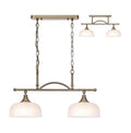 Luminosity Designs - Antique Brass Sledmere 2 Light Bar (Converts to Semi Flush) 2x E27 - Luminosity Designs Ltd