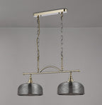 Luminosity Designs - Antique Brass Sledmere 2 Light Bar (Converts to Semi Flush) 2x E27 - Luminosity Designs Ltd