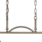 Luminosity Designs - Antique Brass Sledmere 2 Light Bar (Converts to Semi Flush) 2x E27 - Luminosity Designs Ltd