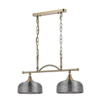 Luminosity Designs - Antique Brass Sledmere 2 Light Bar (Converts to Semi Flush) 2x E27 - Luminosity Designs Ltd