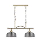 Luminosity Designs - Antique Brass Sledmere 2 Light Bar (Converts to Semi Flush) 2x E27 - Luminosity Designs Ltd