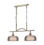 Luminosity Designs - Antique Brass Sledmere 2 Light Bar (Converts to Semi Flush) 2x E27 - Luminosity Designs Ltd
