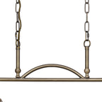 Luminosity Designs - Antique Brass Sledmere 2 Light Bar (Converts to Semi Flush) 2x E27 - Luminosity Designs Ltd
