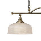 Luminosity Designs - Antique Brass Sledmere 2 Light Bar (Converts to Semi Flush) 2x E27 - Luminosity Designs Ltd