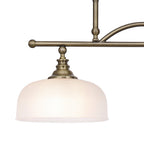 Luminosity Designs - Antique Brass Sledmere 2 Light Bar (Converts to Semi Flush) 2x E27 - Luminosity Designs Ltd