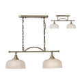Luminosity Designs - Antique Brass Sledmere 2 Light Bar (Converts to Semi Flush) 2x E27 - Luminosity Designs Ltd