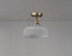 Luminosity Designs - Antique Brass Sledmere 27cm Flush/Single Pendant, 1 Light Adjustable to Semi Flush, E27 - Luminosity Designs Ltd