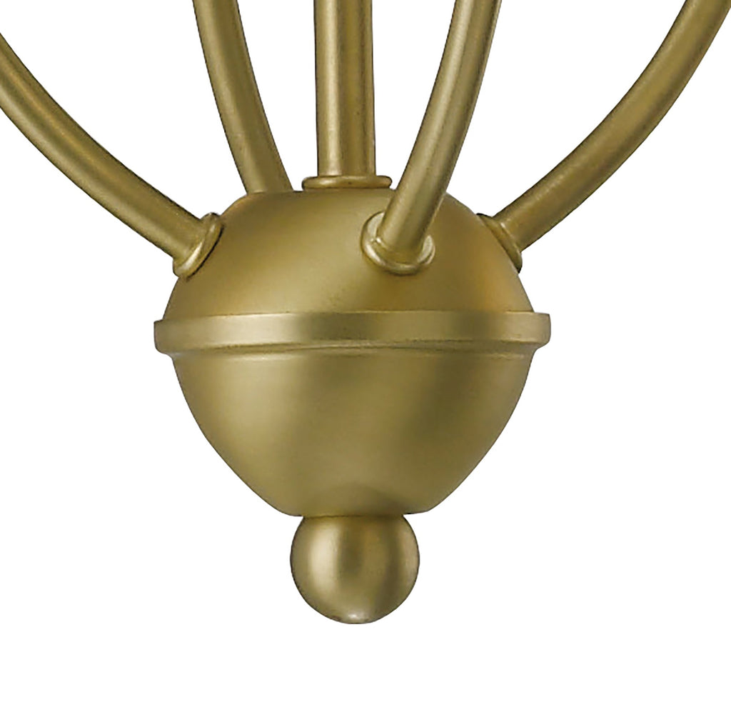 Diyas - Apollo Pendant 4 Light in Satin Brass with Crystal Details (Diyas IL20691) - Luminosity Designs Ltd