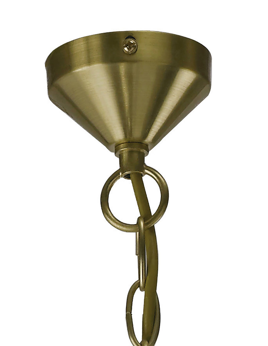 Diyas - Apollo Pendant 8 Light Satin Brass with Crystal Buttons (Diyas IL20692) - Luminosity Designs Ltd