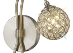 Diyas - Apollo Satin Nickel Wall Lamp - Luminosity Designs Ltd