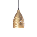 Oaks Lighting - Arbar Metal Modern Style Pendant With Cut Out Details, 1x E27 (Oaks 5312/1 P) - Luminosity Designs Ltd