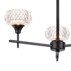 Luminosity Designs - Aria IP44 Rated Bathroom Semi Flush 3 Arm Light With Cut Glass Shades - Luminosity Designs Ltd