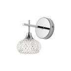 Luminosity Designs - Aria IP44 Rated Bathroom Wall Light With Cut Glass Shade - Luminosity Designs Ltd