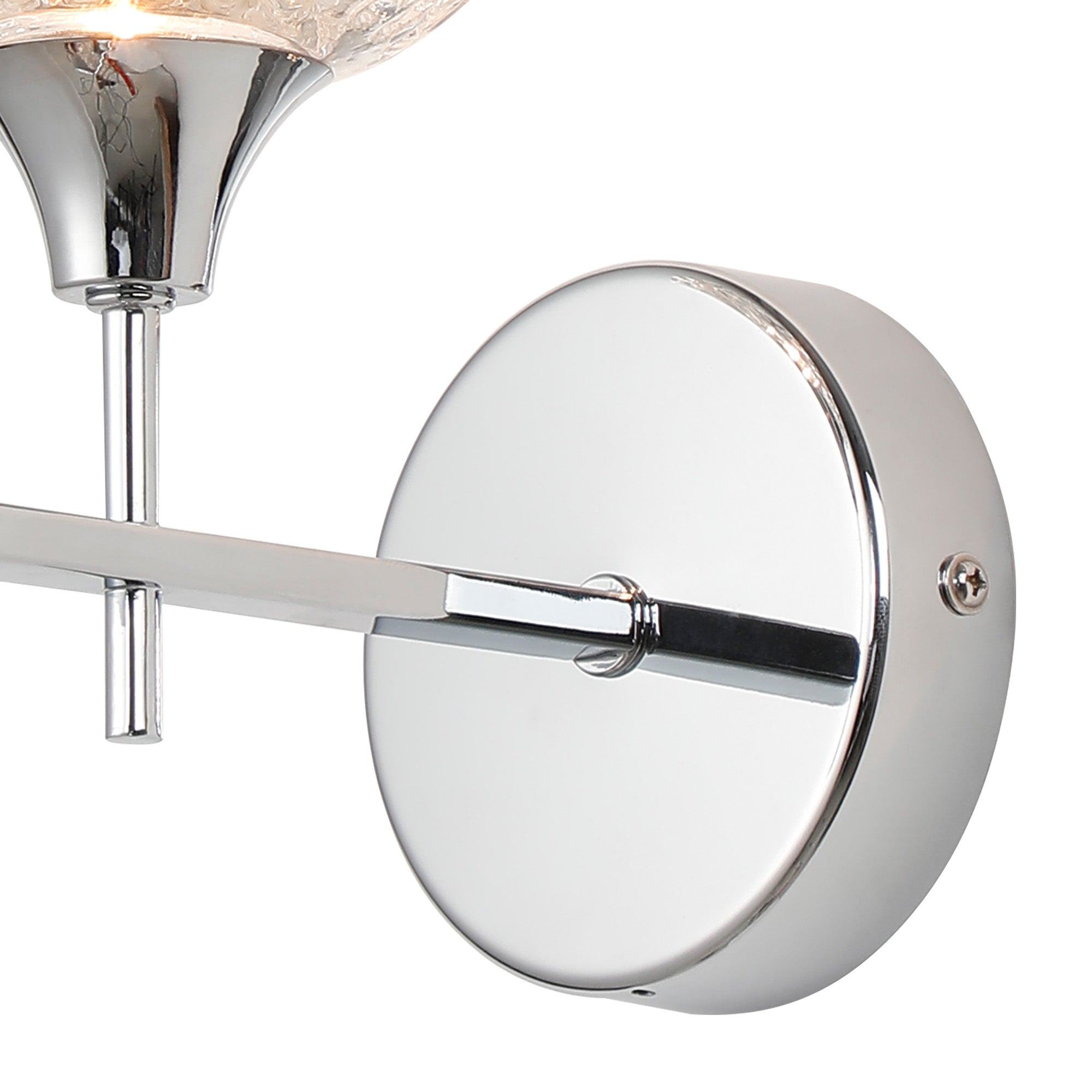 Luminosity Designs - Aria IP44 Rated Bathroom Wall Light With Cut Glass Shade - Luminosity Designs Ltd