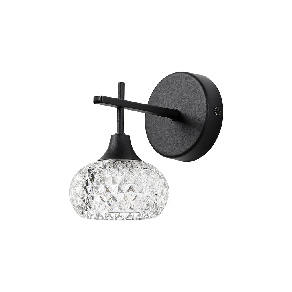 Luminosity Designs - Aria IP44 Rated Bathroom Wall Light With Cut Glass Shade - Luminosity Designs Ltd
