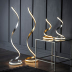 Endon - Aria Spiral Metallic LED Neon Floor Lamp (Endon 95843) - Luminosity Designs Ltd