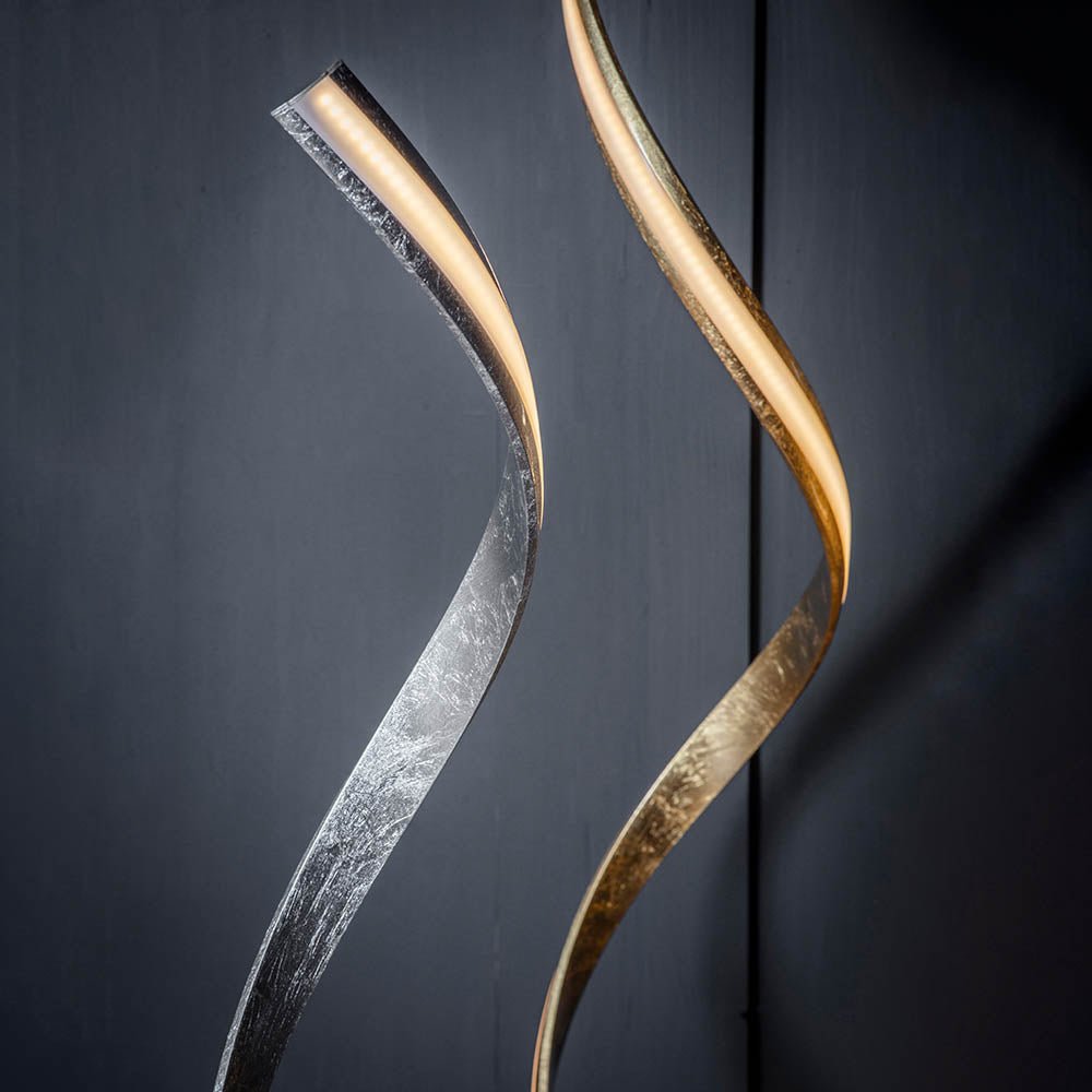 Endon - Aria Spiral Metallic LED Neon Floor Lamp (Endon 95843) - Luminosity Designs Ltd