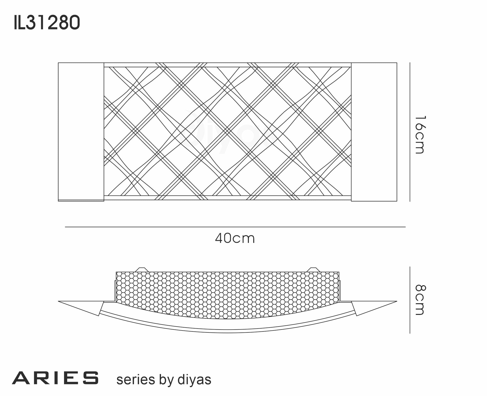 Diyas - Aries Wall Lamp - Luminosity Designs Ltd