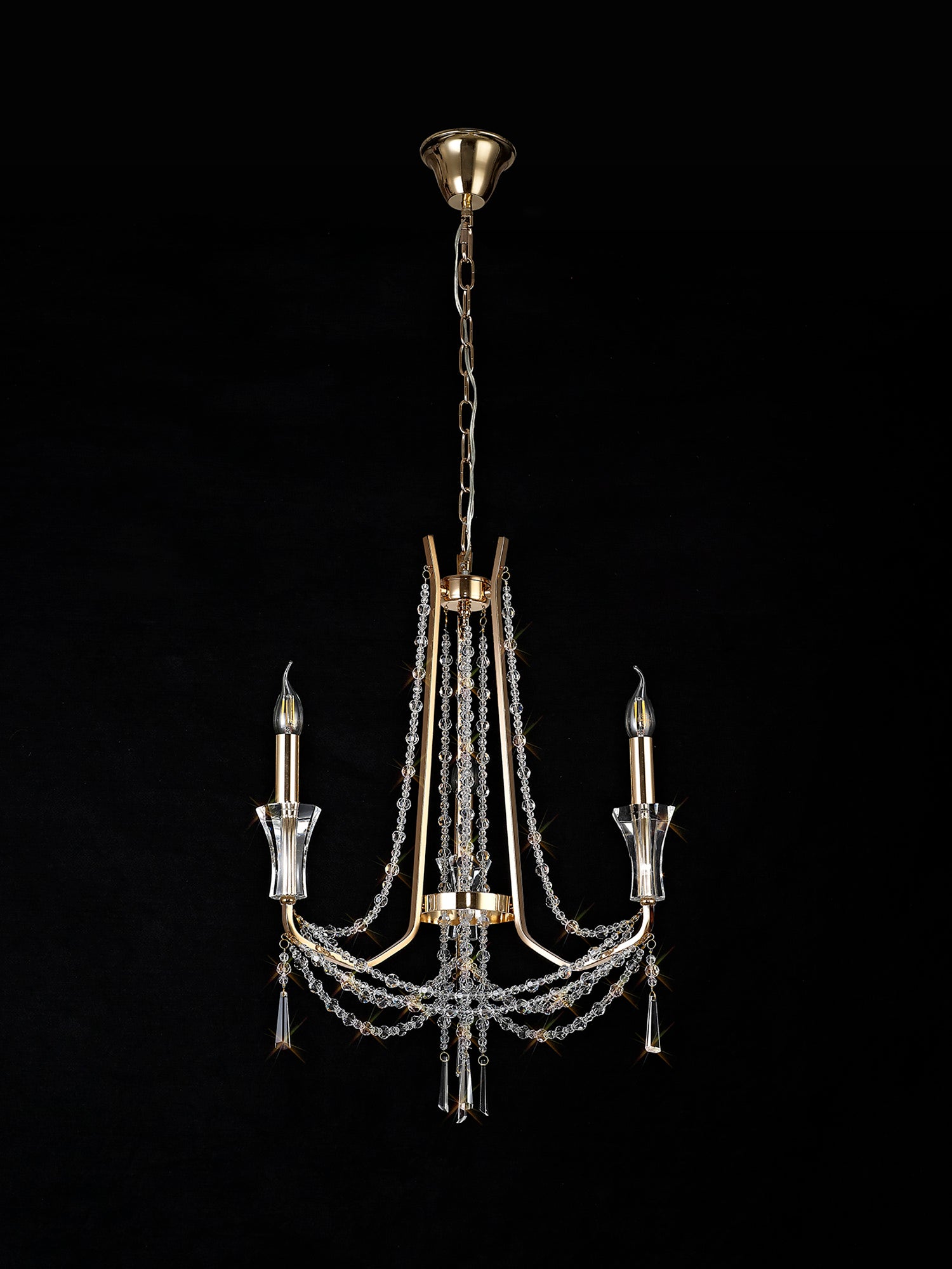 Diyas - Armand 3 Light Chandelier - Luminosity Designs Ltd