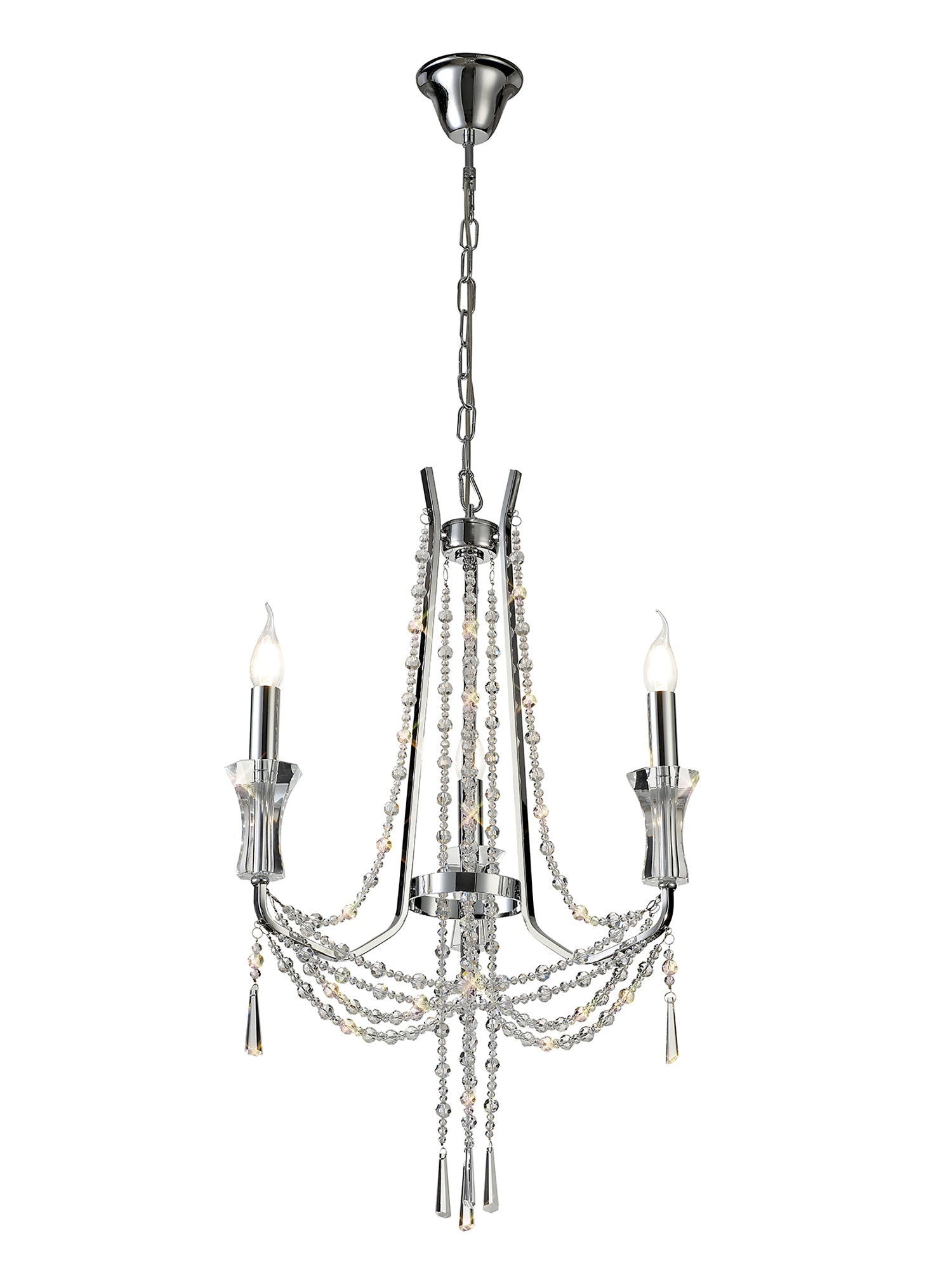 Diyas - Armand 3 Light Chandelier - Luminosity Designs Ltd