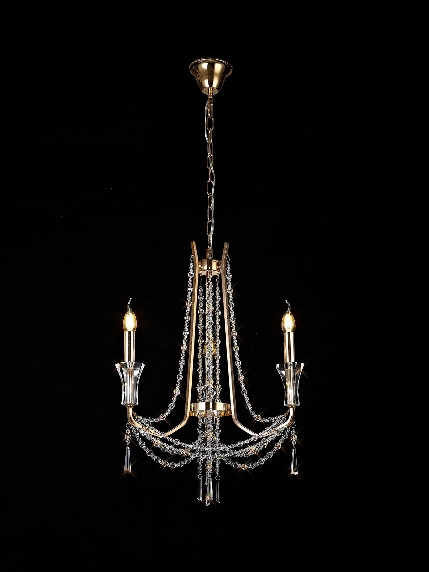 Diyas - Armand 3 Light Chandelier - Luminosity Designs Ltd