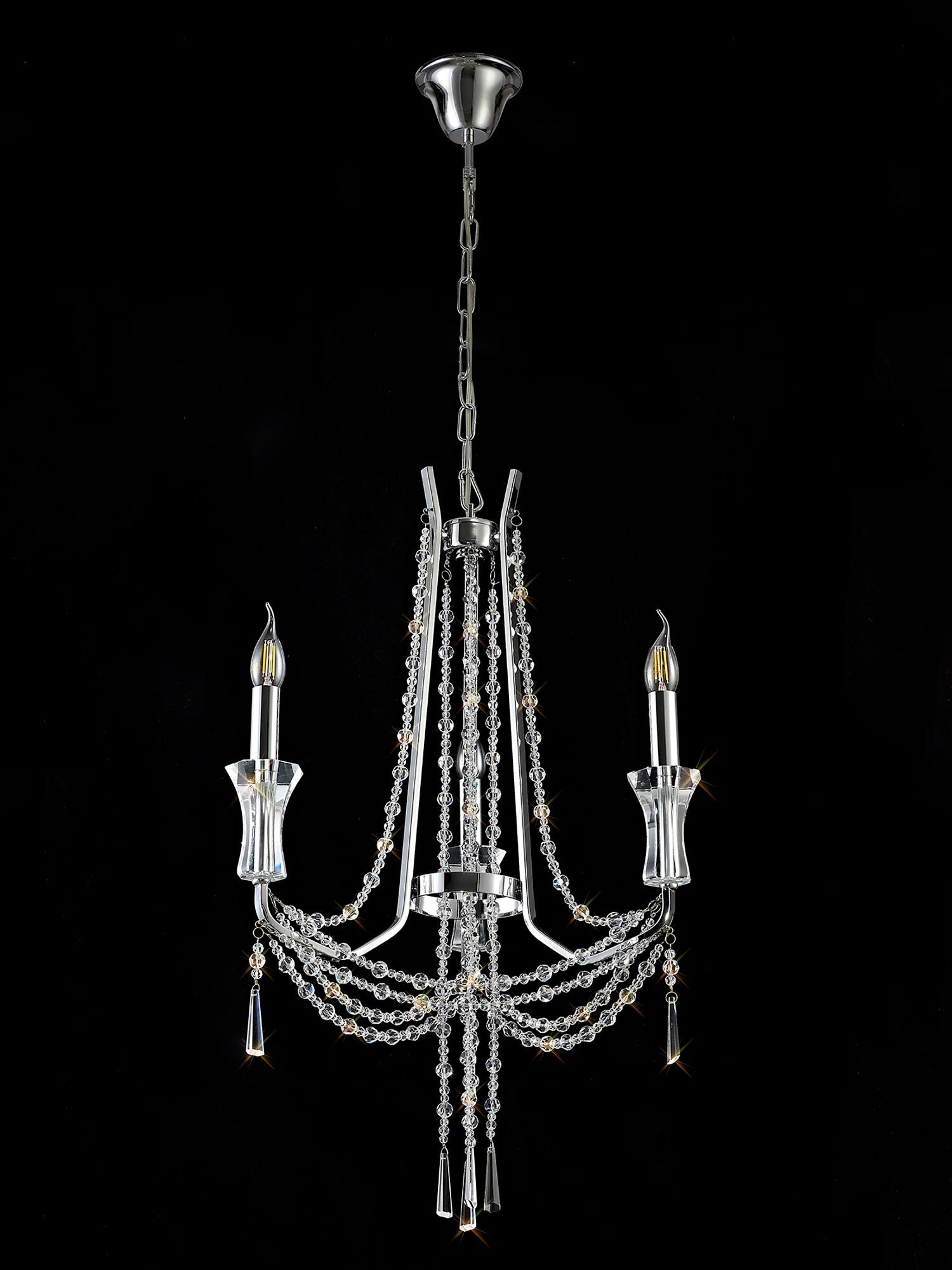 Diyas - Armand 3 Light Chandelier - Luminosity Designs Ltd