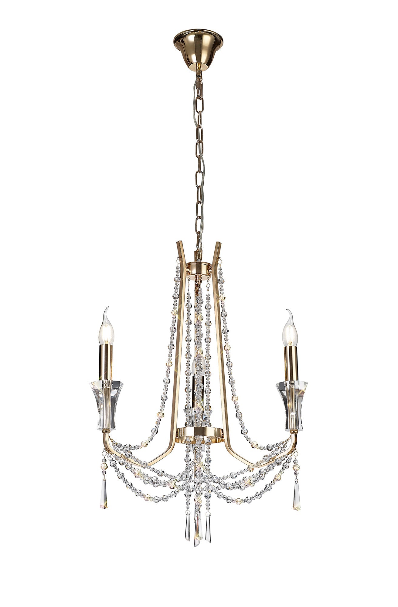 Diyas - Armand 3 Light Chandelier - Luminosity Designs Ltd