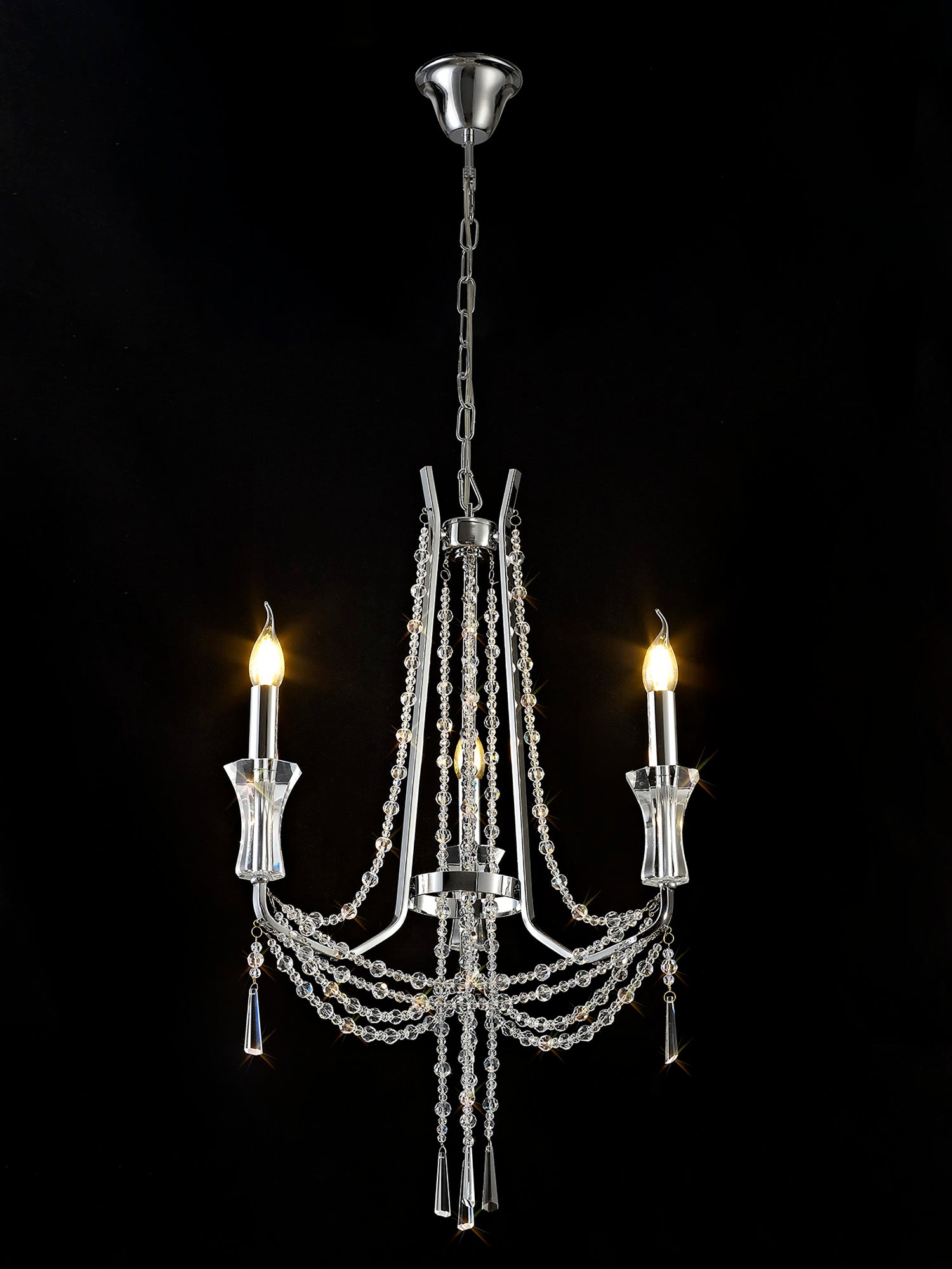 Diyas - Armand 3 Light Chandelier - Luminosity Designs Ltd