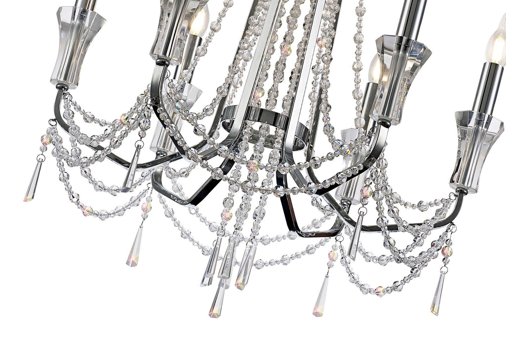 Diyas - Armand 6 Light Chandelier - Luminosity Designs Ltd