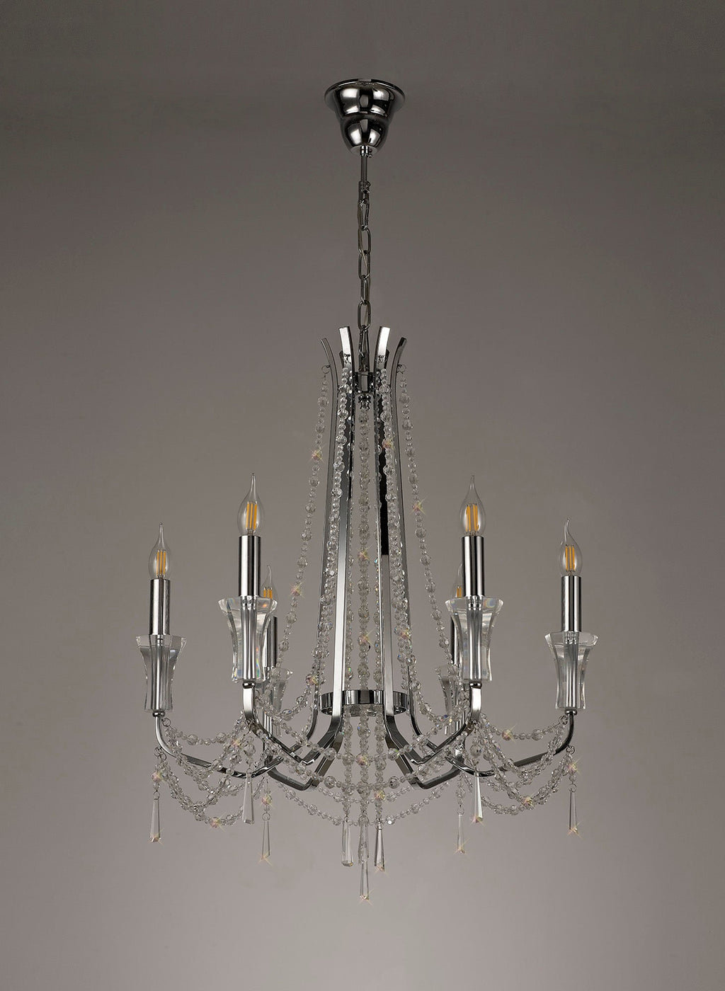 Diyas - Armand 6 Light Chandelier - Luminosity Designs Ltd