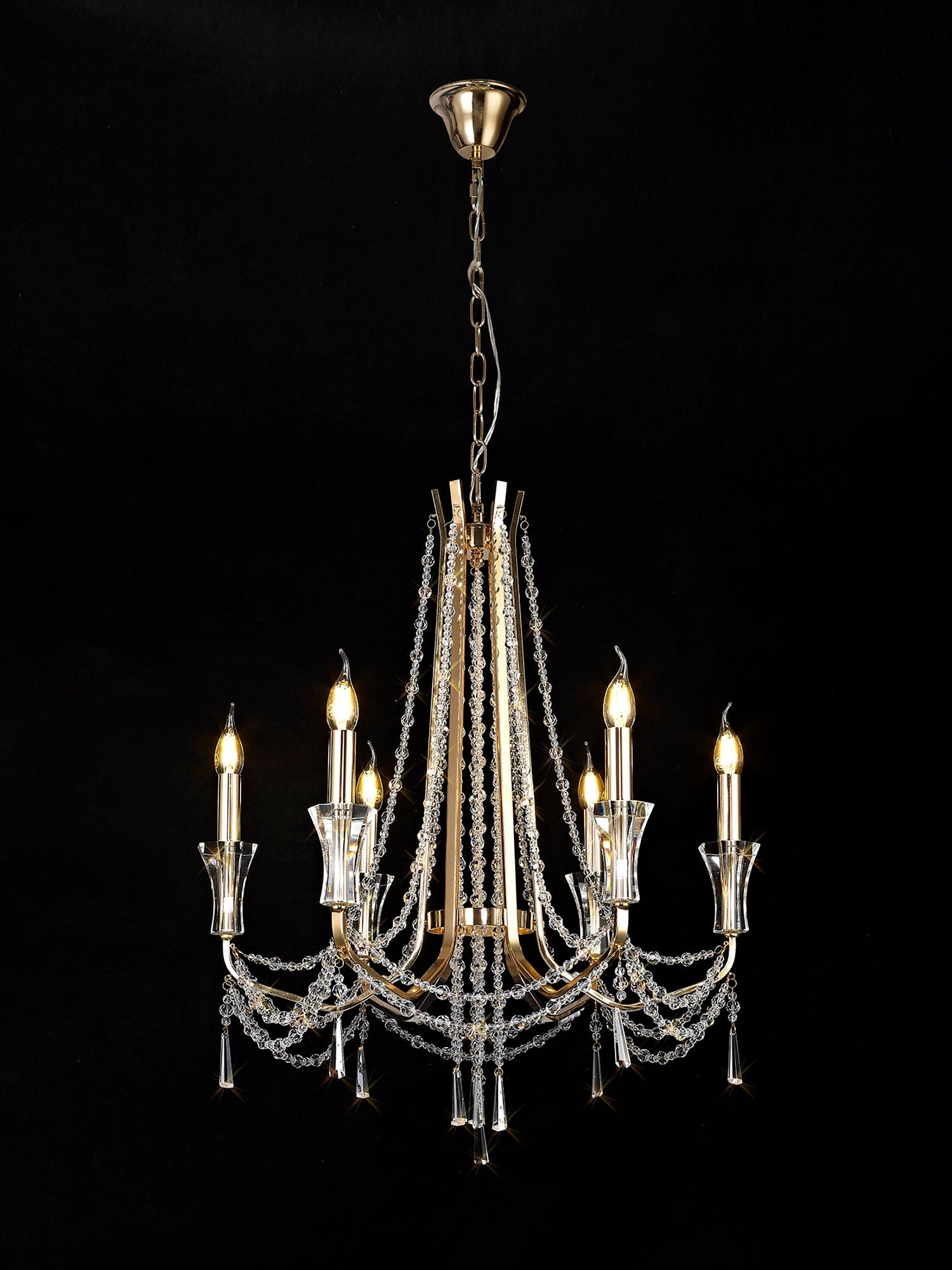 Diyas - Armand 6 Light Chandelier - Luminosity Designs Ltd