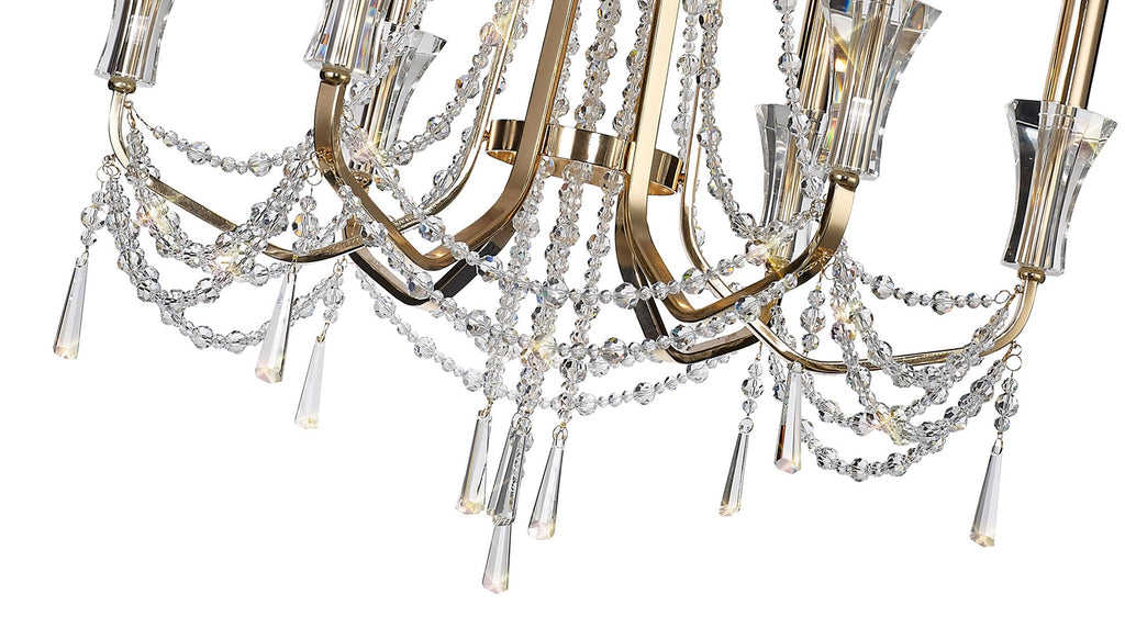 Diyas - Armand 6 Light Chandelier - Luminosity Designs Ltd