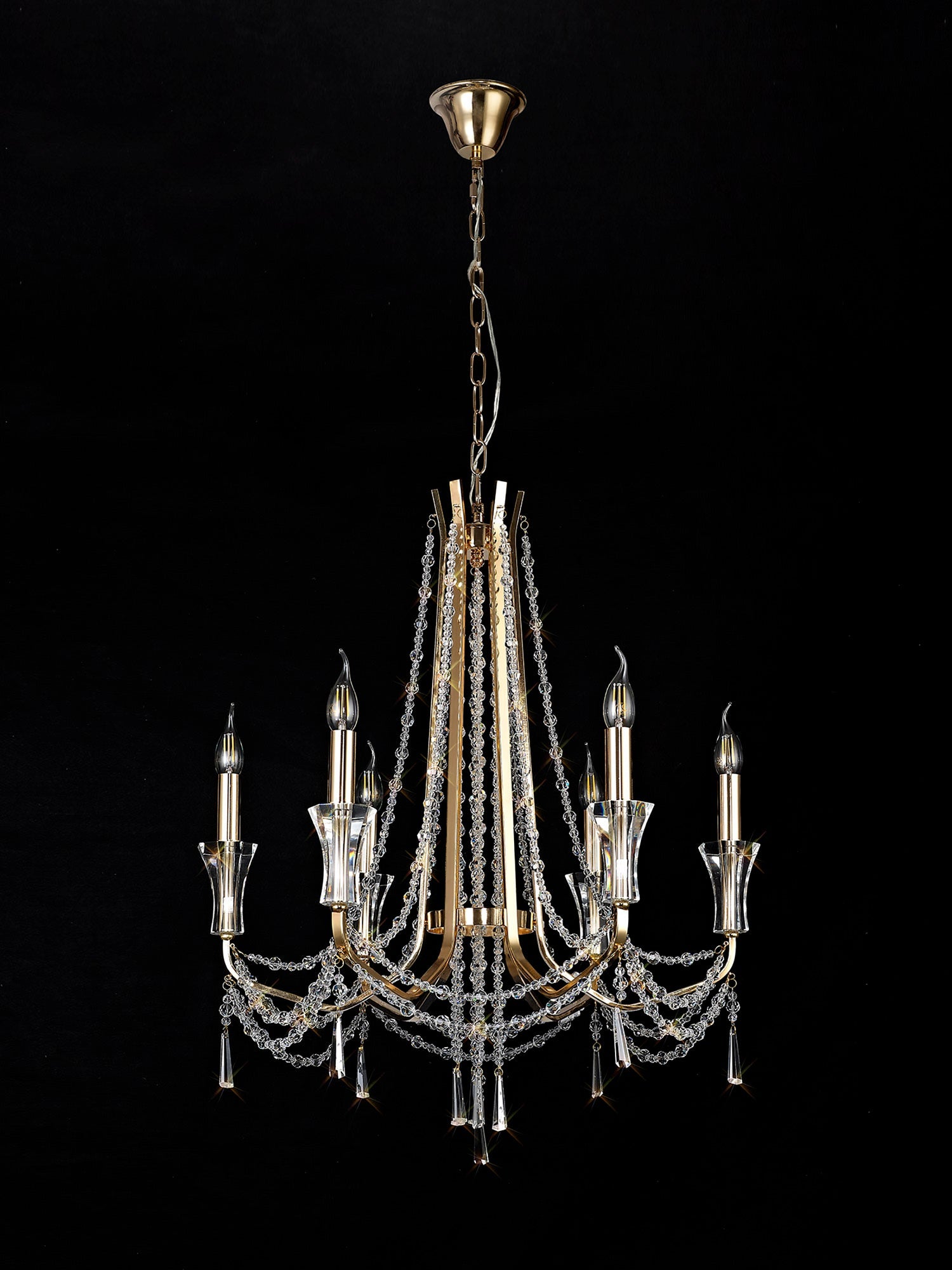 Diyas - Armand 6 Light Chandelier - Luminosity Designs Ltd