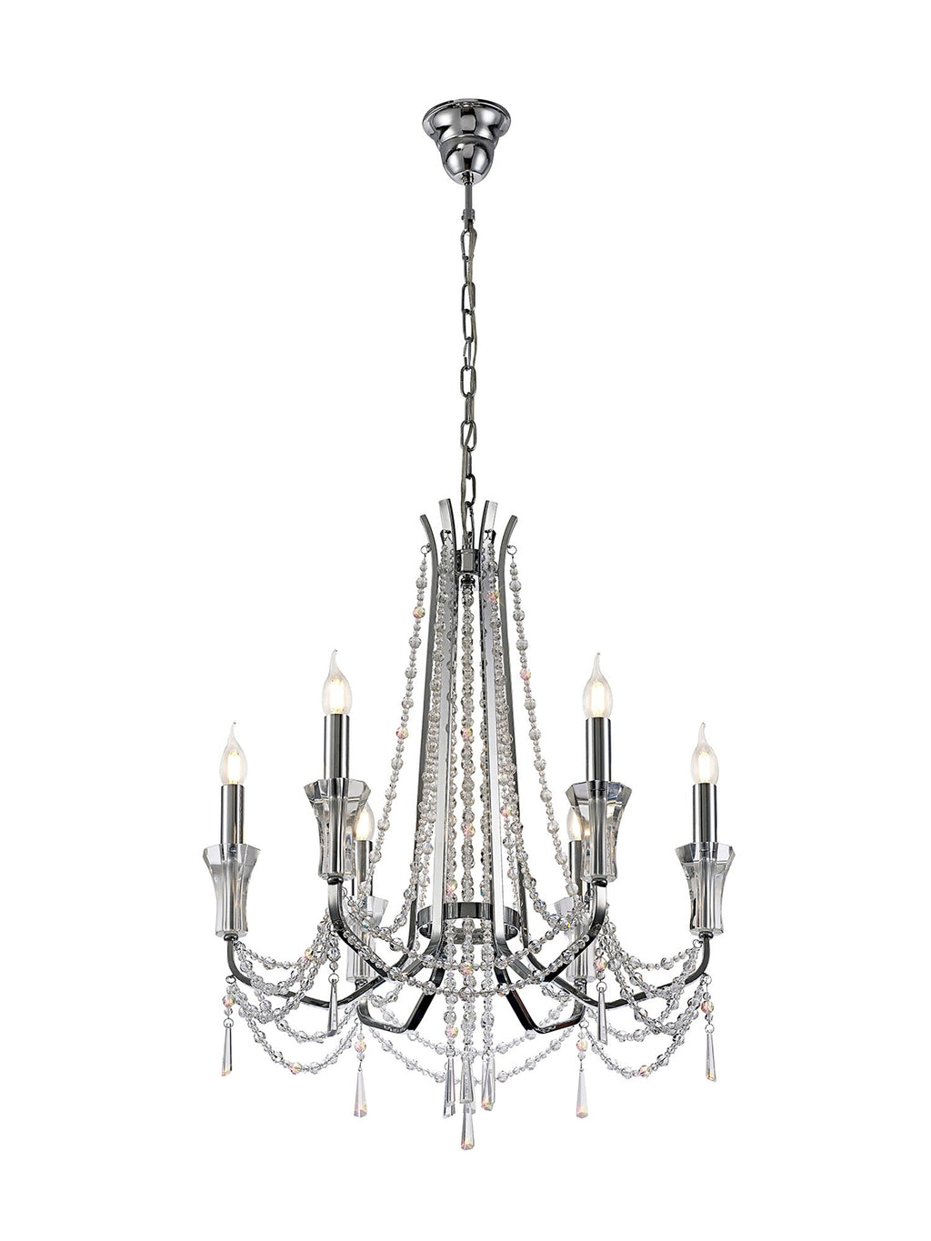 Diyas - Armand 6 Light Chandelier - Luminosity Designs Ltd